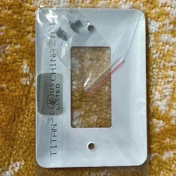 Custom made metal light switch rocker plate replacement Art Deco style NWT - Picture 2 of 2